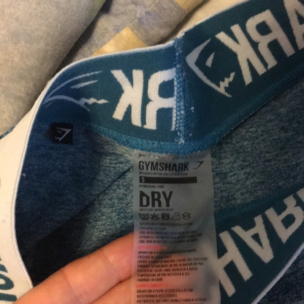 Gymshark Flex Cropped Legging in Teal - Picture 3 of 4
